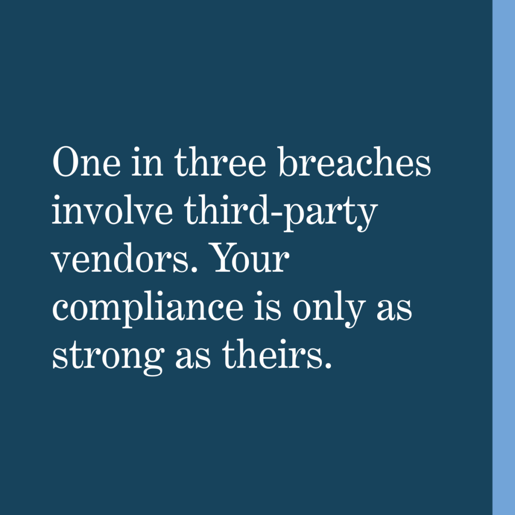 One in three breaches start with your vendors. Have you vetted yours?